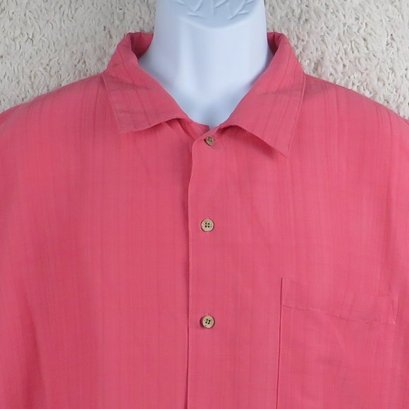 Covington* Men's Short Sleeve Button Down Straight Hem Chest Pocket~‎ Size XL - Picture 6 of 12